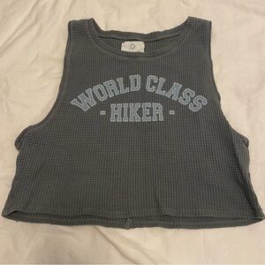 Aerie Charcoal Crop Top